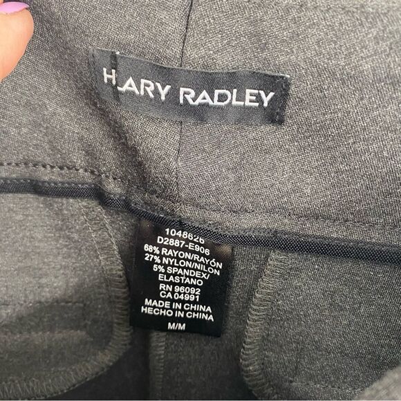 Hilary Radley Women’s Thick Pull On Legging Dress Pants size M Gray - Picture 2 of 3